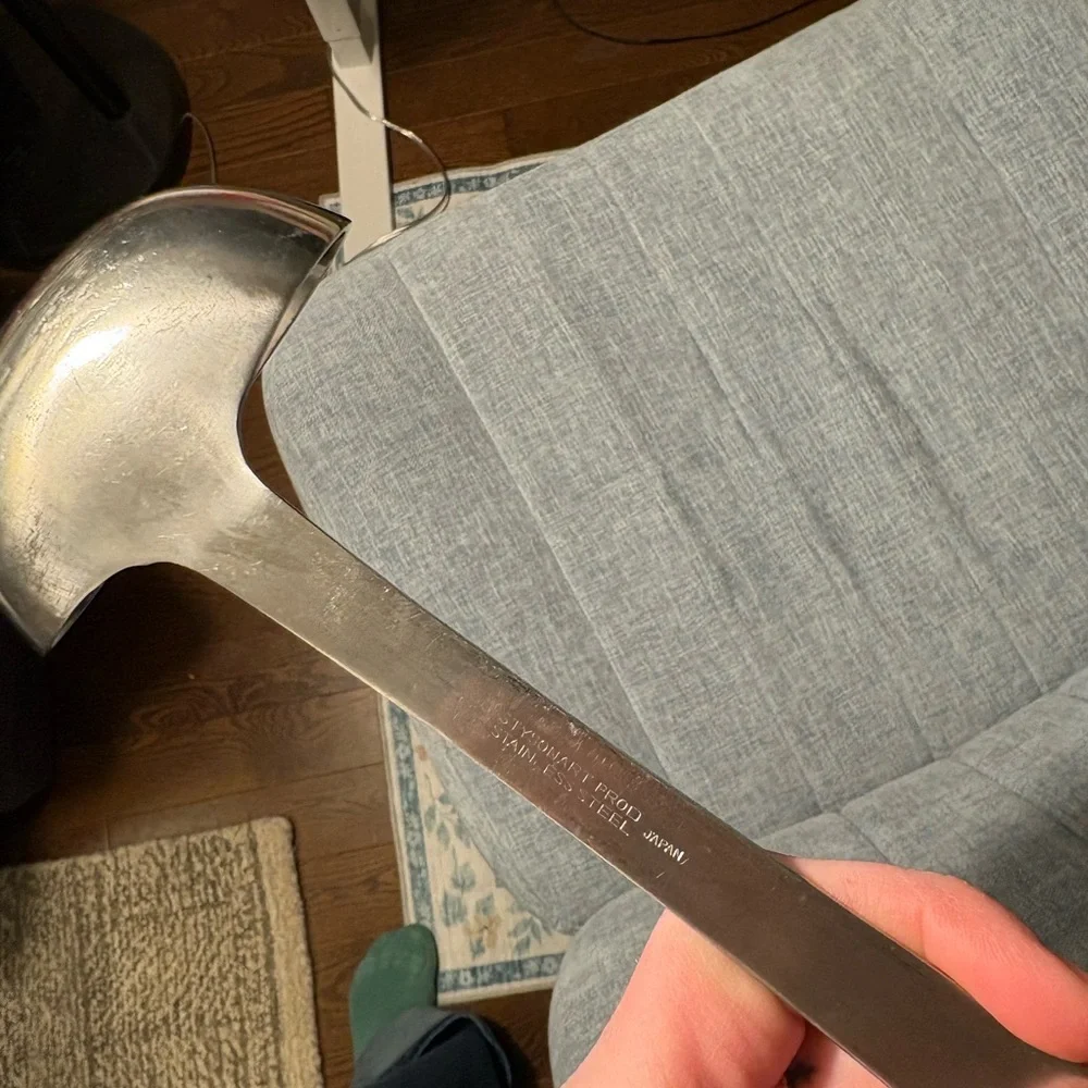 Elegant Silver Serving Ladle
